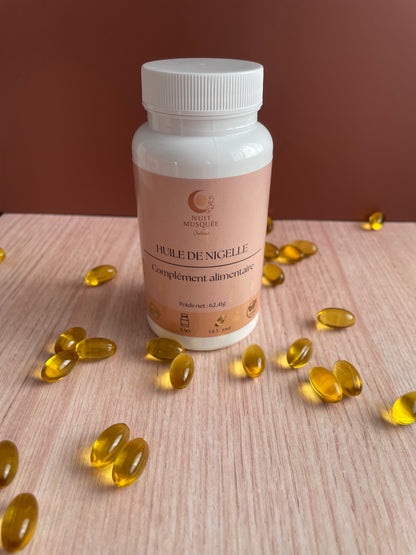 Huile de Nigelle 100%, en capsules, Végan