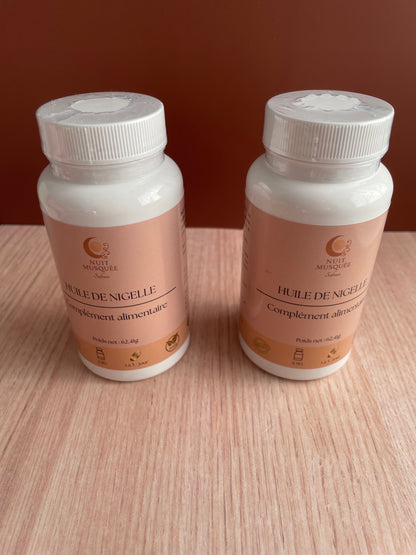 Huile de Nigelle 100%, en capsules, Végan